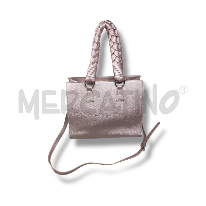 BORSA DONNA DISCLAIMER ROSA MANICI TRECCIA | Mercatino dell'Usato Rivoli 3