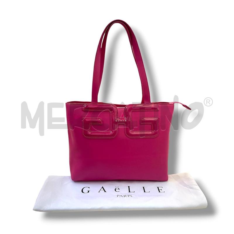BORSA DONNA GAELLE FUCSIA LOGO LUCIDO  | Mercatino dell'Usato Rivoli 1