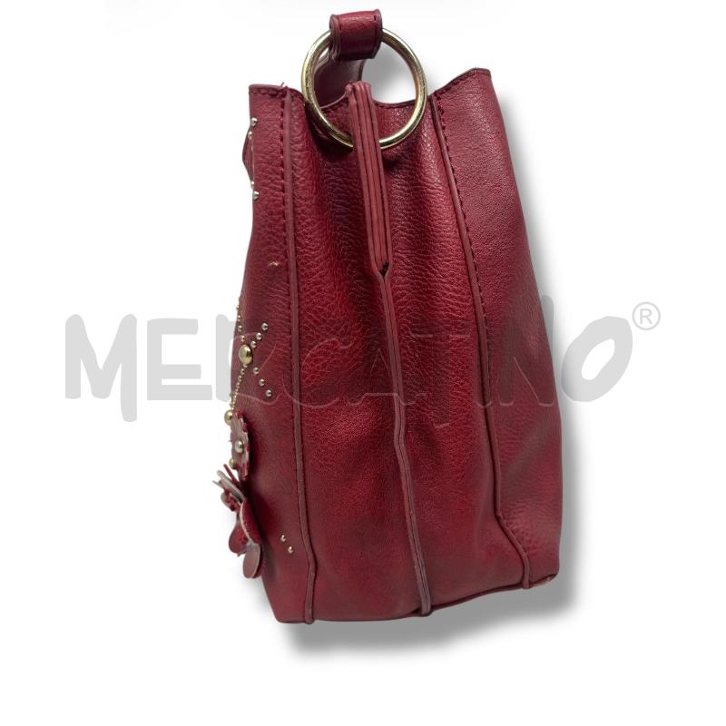 BORSA DONNA GALITZINE ROSSA PELLE FIORI | Mercatino dell'Usato Rivoli 3
