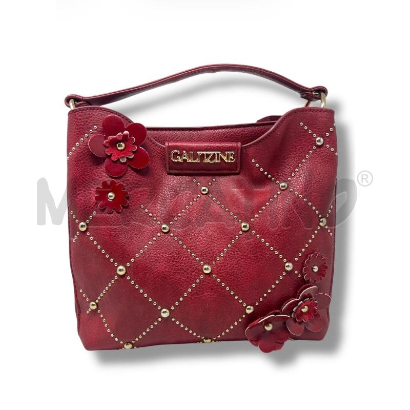 BORSA DONNA GALITZINE ROSSA PELLE FIORI | Mercatino dell'Usato Rivoli 4