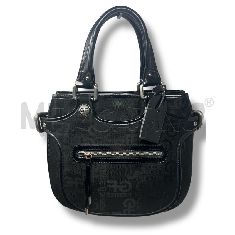 BORSA DONNA GF FERRÈ NERA PROFILI IN PELLE | Mercatino dell'Usato Rivoli 1