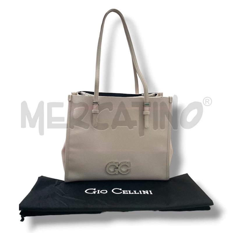 BORSA DONNA GIO CELLINI SHOPPER AVORIO | Mercatino dell'Usato Rivoli 1