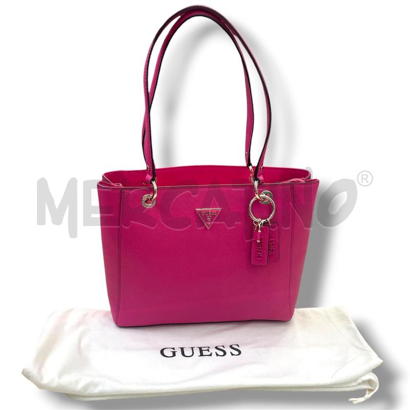 BORSA DONNA GUESS FUCSIA DUE CIONDOLI | Mercatino dell'Usato Rivoli 1