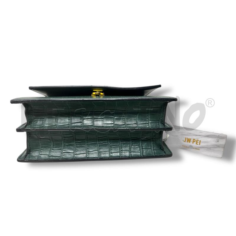 BORSA DONNA JW PEI VERDE SIMILPELLE STAMPA RETTILE  | Mercatino dell'Usato Rivoli 4
