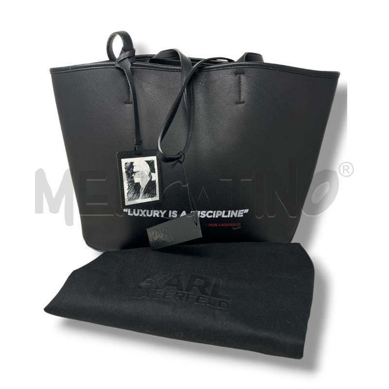 BORSA DONNA KARL LAGERFELD NERA LUXURY IS A DISCIPLINE | Mercatino dell'Usato Rivoli 1