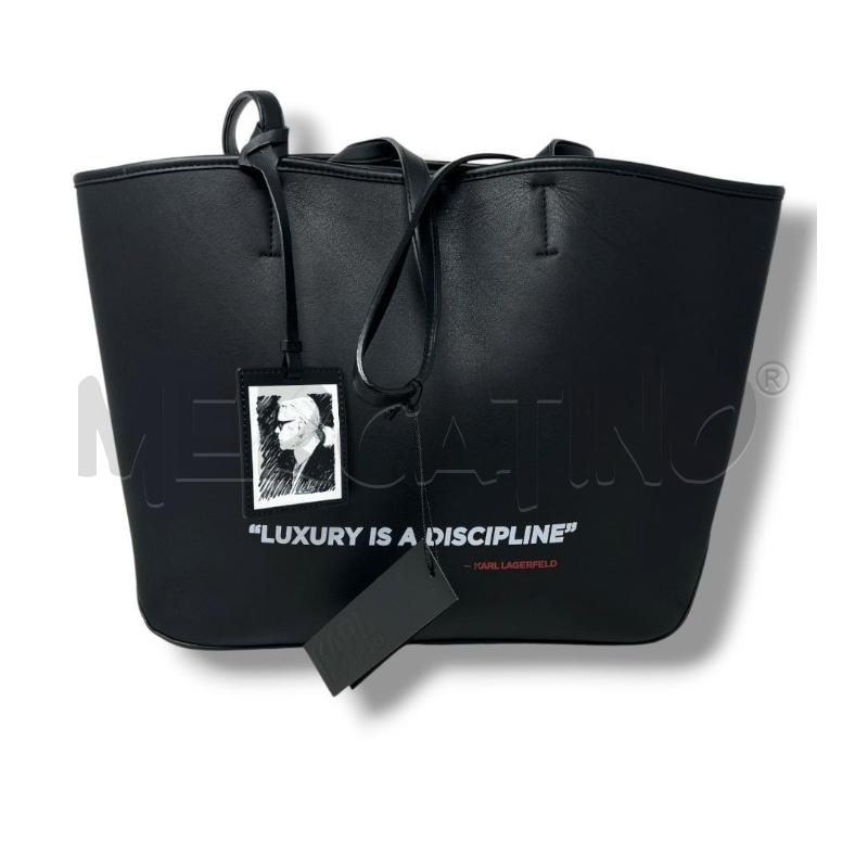BORSA DONNA KARL LAGERFELD NERA LUXURY IS A DISCIPLINE | Mercatino dell'Usato Rivoli 2