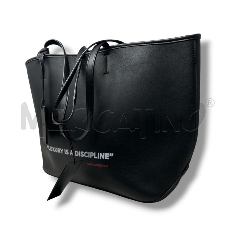BORSA DONNA KARL LAGERFELD NERA LUXURY IS A DISCIPLINE | Mercatino dell'Usato Rivoli 4