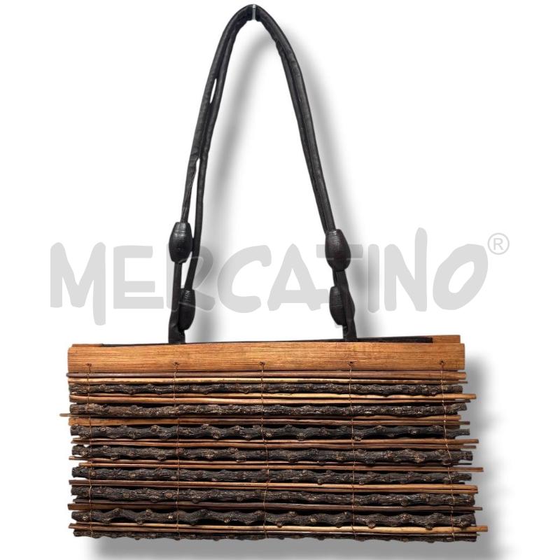 BORSA DONNA LEGNO E BAMBOO  | Mercatino dell'Usato Rivoli 1