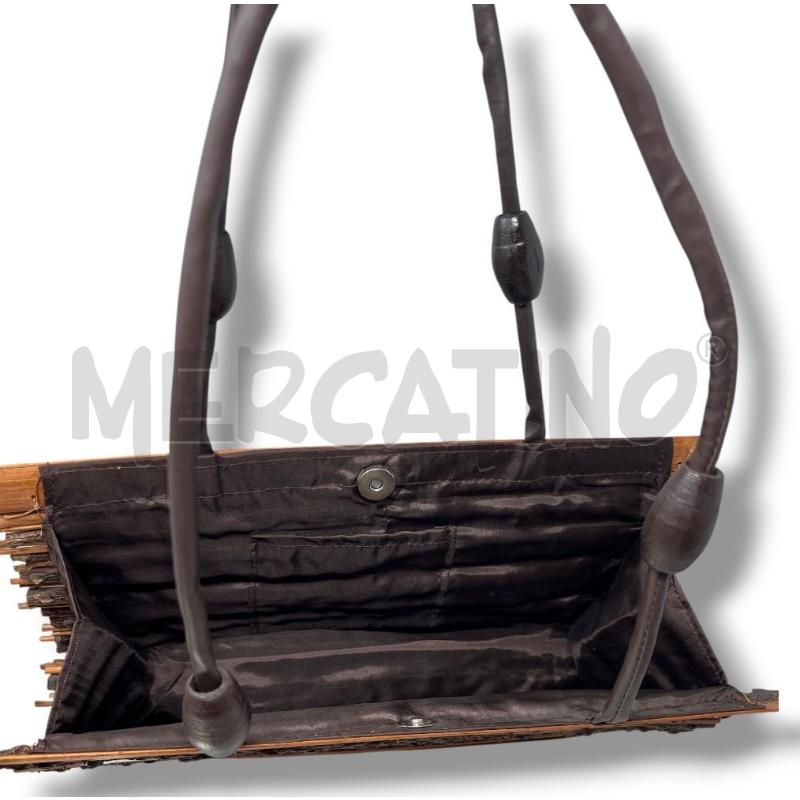 BORSA DONNA LEGNO E BAMBOO  | Mercatino dell'Usato Rivoli 2