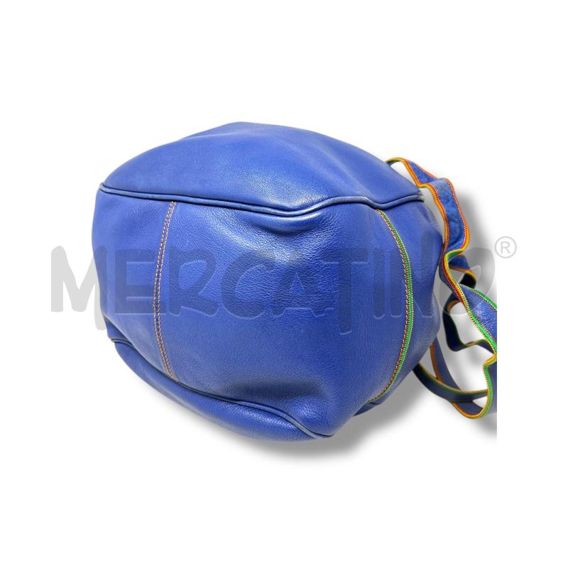 BORSA DONNA MARCO BUGGIANI PELLE BLU SECCHIELLO | Mercatino dell'Usato Rivoli 4