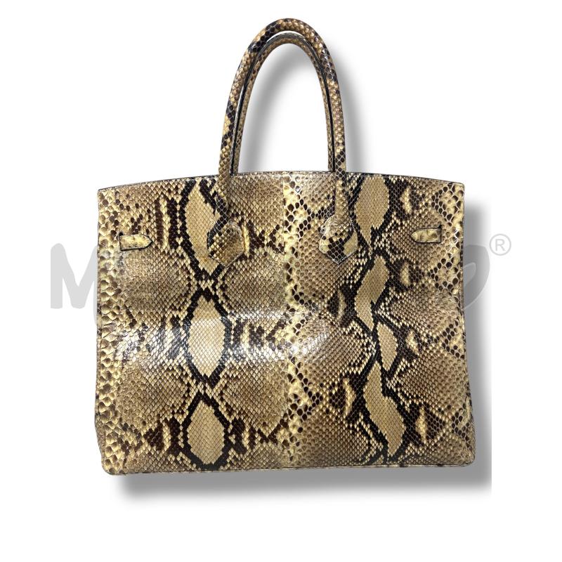 BORSA DONNA MARRONE PITONE  | Mercatino dell'Usato Rivoli 3