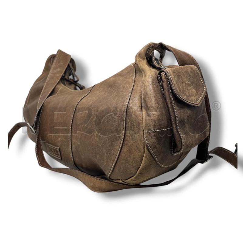 BORSA DONNA MAX & CO PELLE MARRONE MEZZA LUNA | Mercatino dell'Usato Rivoli 3