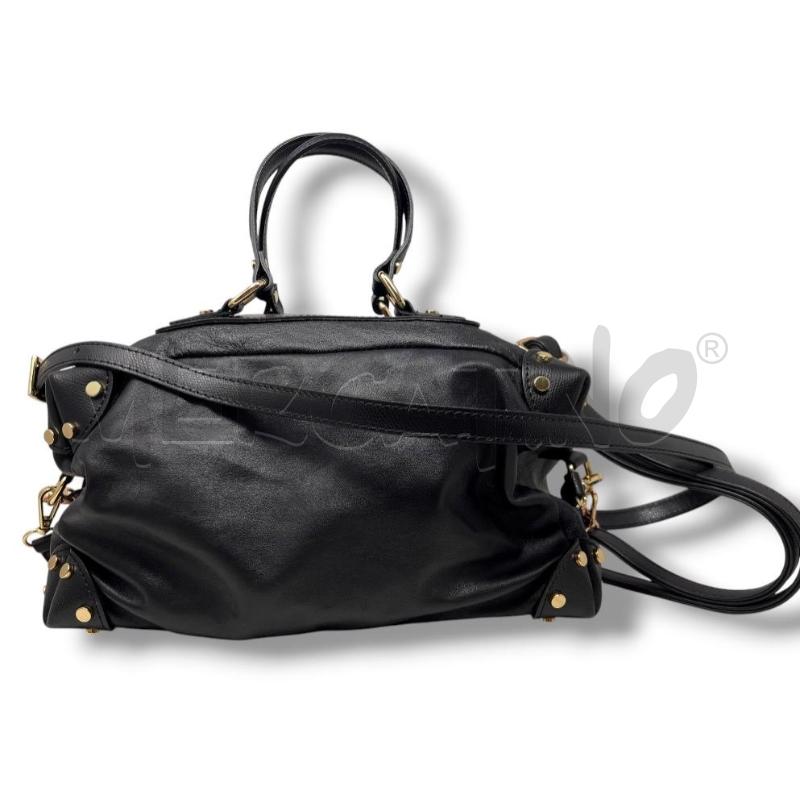 BORSA DONNA MY BEST BAGS FIRENZE NERA BORCHIETTE DORATE | Mercatino dell'Usato Rivoli 3