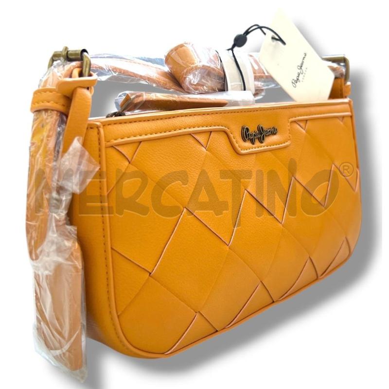 BORSA DONNA PEPE JEANS OCRA INTRECCIO | Mercatino dell'Usato Rivoli 2