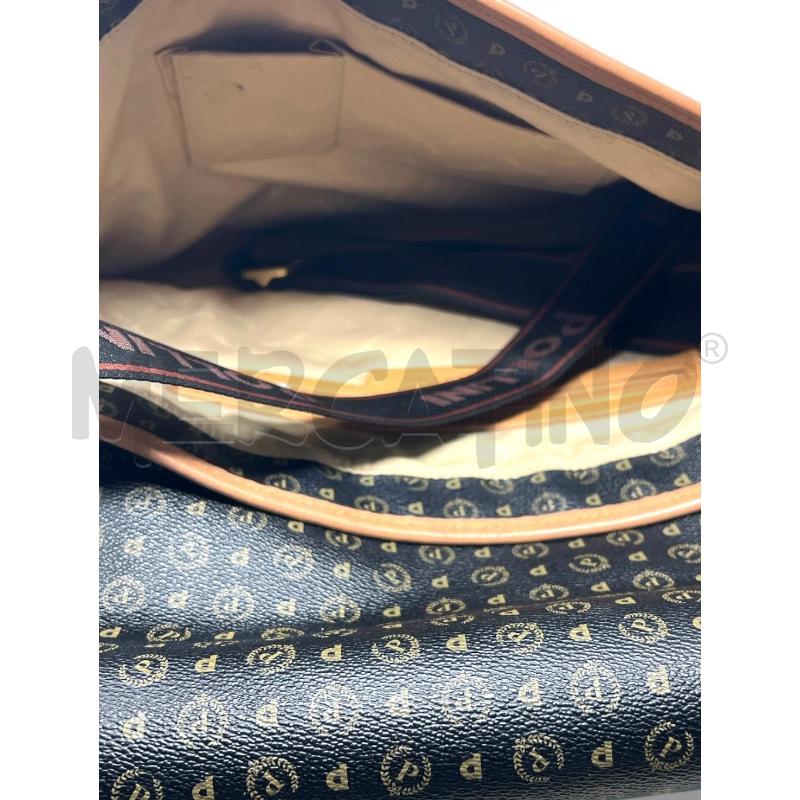 BORSA DONNA POLLINI MARRONE SCURO MILTILOGO | Mercatino dell'Usato Rivoli 3