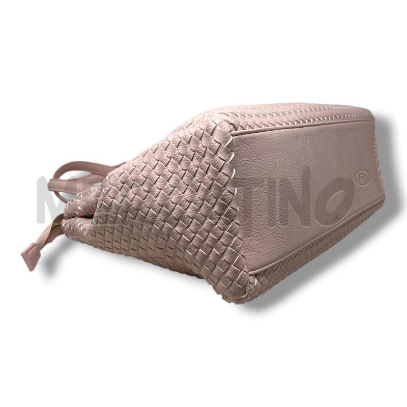 BORSA DONNA ROSA SIMILP INTRECCIO  | Mercatino dell'Usato Rivoli 4