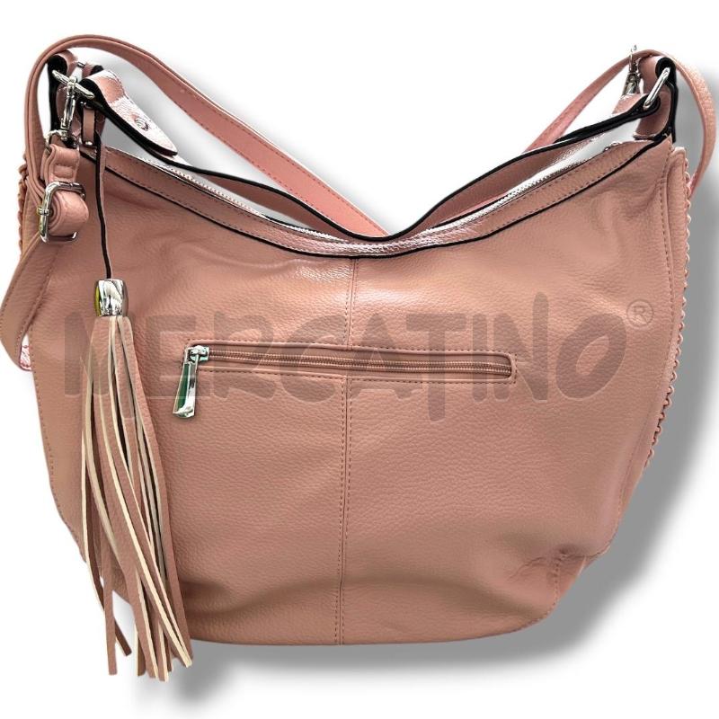 BORSA DONNA ROSA SIMILP PROFILI CUCITURE | Mercatino dell'Usato Rivoli 1