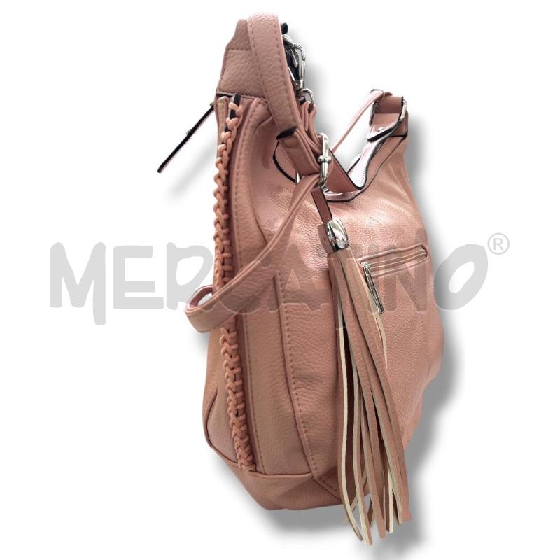 BORSA DONNA ROSA SIMILP PROFILI CUCITURE | Mercatino dell'Usato Rivoli 2