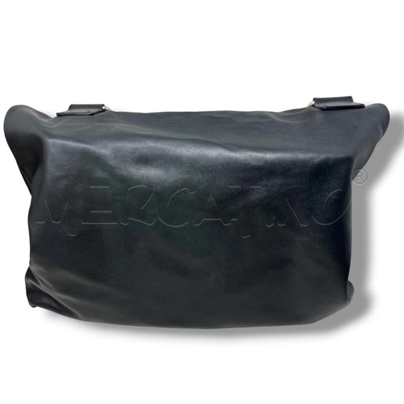 BORSA DONNA SACCA CARTELLA PELLE NERA INTERNO LIME | Mercatino dell'Usato Rivoli 3