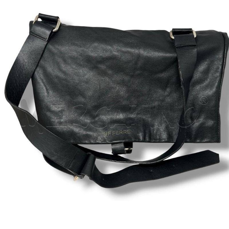 BORSA DONNA SACCA CARTELLA PELLE NERA INTERNO LIME | Mercatino dell'Usato Rivoli 4