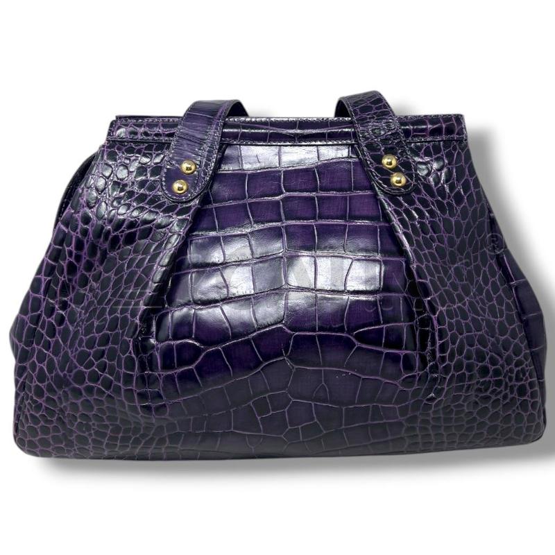 BORSA DONNA SILVANO BIAGINI VIOLA  | Mercatino dell'Usato Rivoli 3