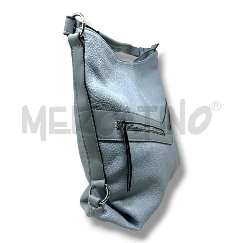 BORSA DONNA SWEET YEARS AZZURRA DOPPIA ZIP FRONTALE | Mercatino dell'Usato Rivoli 2