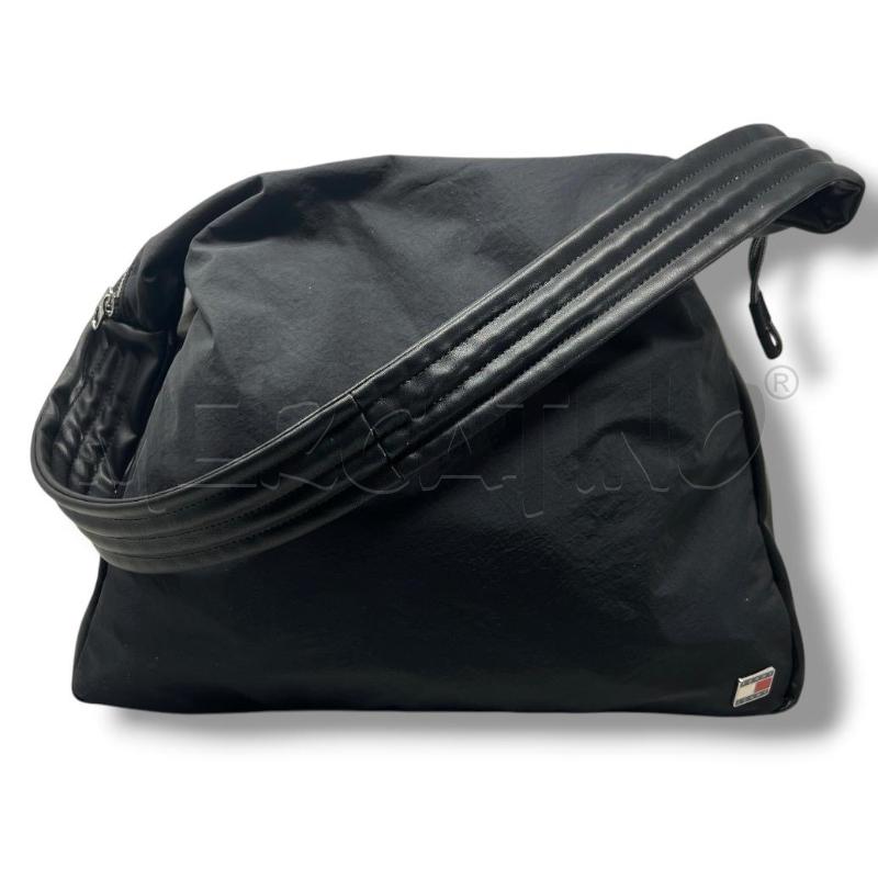 BORSA DONNA TOMMY JEANS NERA TESSUTO E SIMILPELLE | Mercatino dell'Usato Rivoli 1