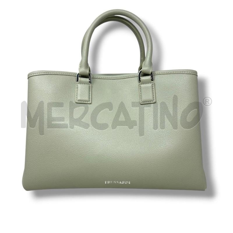 BORSA DONNA TRUSSARDI SALVIA PELLE VEGANA  | Mercatino dell'Usato Rivoli 1