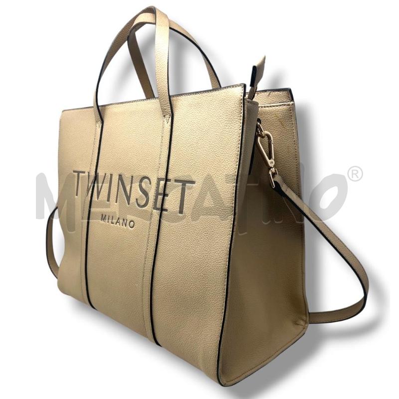 BORSA DONNA TWINSET TORTORA LOGO | Mercatino dell'Usato Rivoli 2