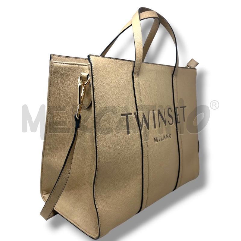 BORSA DONNA TWINSET TORTORA LOGO | Mercatino dell'Usato Rivoli 3