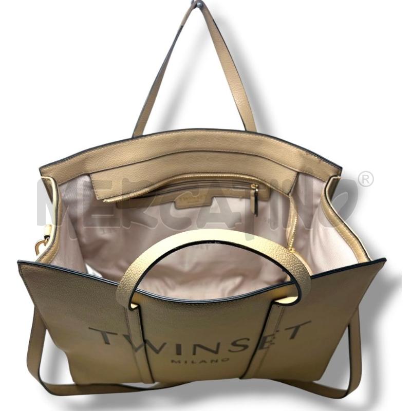 BORSA DONNA TWINSET TORTORA LOGO | Mercatino dell'Usato Rivoli 4