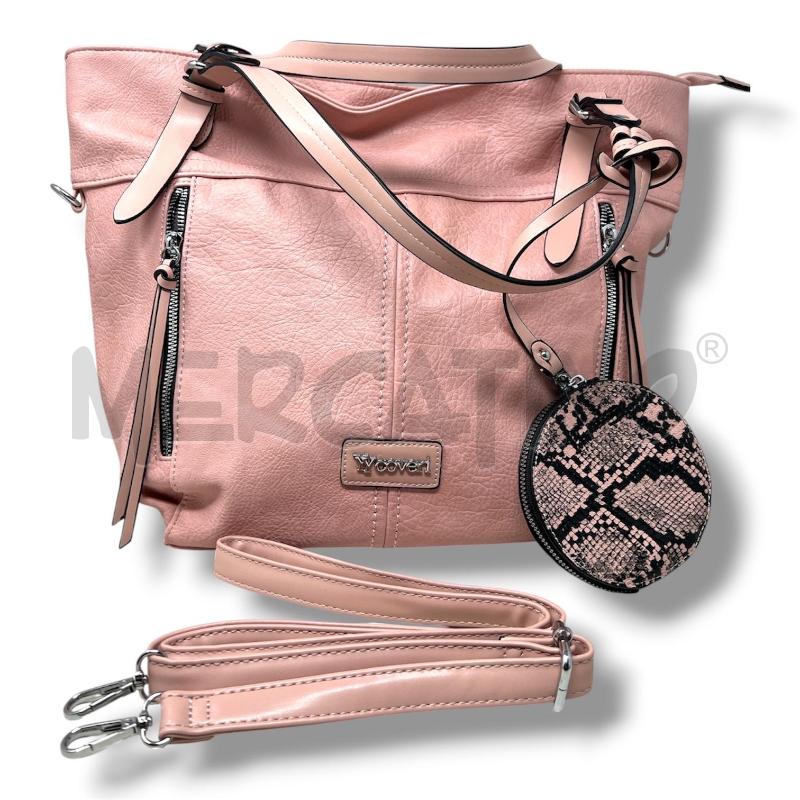 BORSA DONNA YY COVERI ROSA 2 ZIP LATO | Mercatino dell'Usato Rivoli 1
