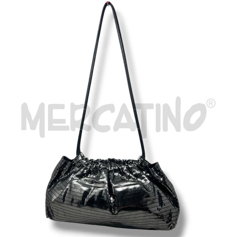 BORSA MARIELLA BURANI NERA LUSTRINI ARG BRUNITO | Mercatino dell'Usato Rivoli 1