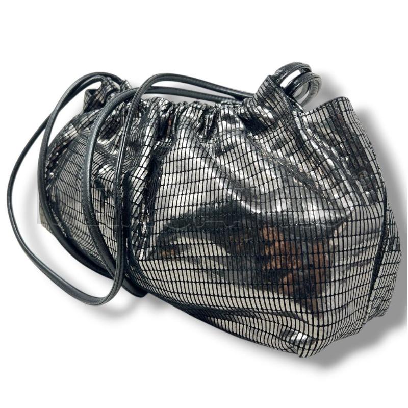 BORSA MARIELLA BURANI NERA LUSTRINI ARG BRUNITO | Mercatino dell'Usato Rivoli 3
