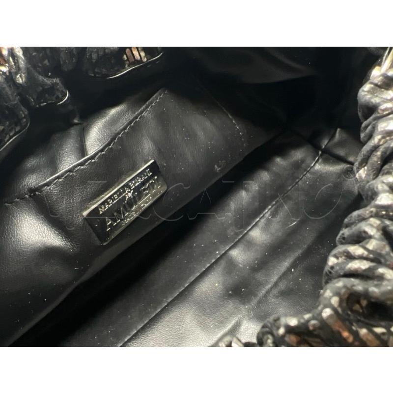 BORSA MARIELLA BURANI NERA LUSTRINI ARG BRUNITO | Mercatino dell'Usato Rivoli 4