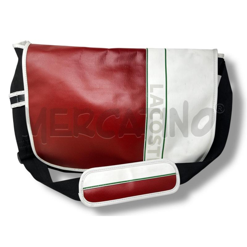 BORSA TRACOLLA LACOSTE PELLE TESSUTO  | Mercatino dell'Usato Rivoli 1