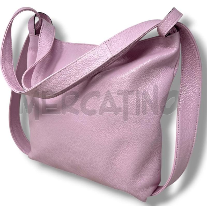 BORSA ZAINO DONNA DERY ROSA PELLE | Mercatino dell'Usato Rivoli 1