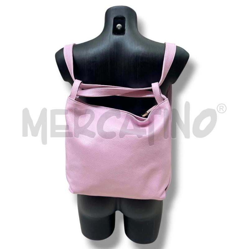 BORSA ZAINO DONNA DERY ROSA PELLE | Mercatino dell'Usato Rivoli 2