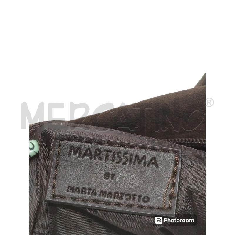 BORSETTA DONNA MARTISSIMA BY MARTA MARZOTTO MARRONE FOGLIETTE | Mercatino dell'Usato Rivoli 4