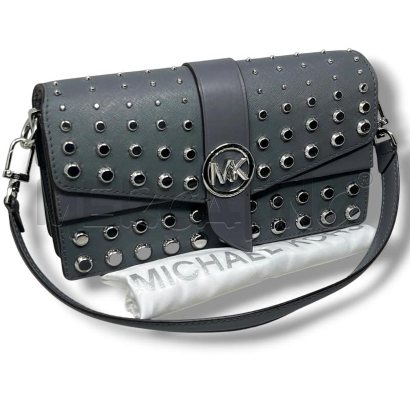 BORSETTA DONNA MICHAEL KORS GRIGIO BORCHIE  | Mercatino dell'Usato Rivoli 1