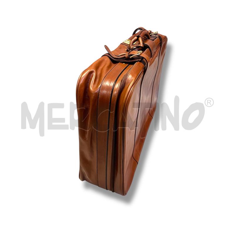 BORSONE PELLE MARIANELLI MARRONE 75X50X15 | Mercatino dell'Usato Rivoli 3