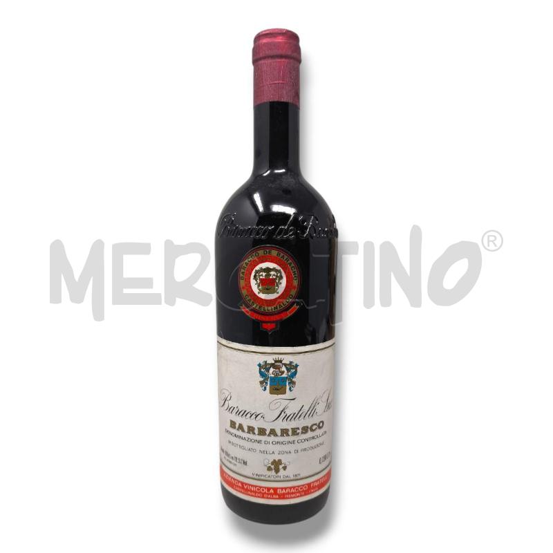 BOTTIGLIA VINO BARBARESCO BARACCO FRATELLI SNC 72 CL | Mercatino dell'Usato Rivoli 1