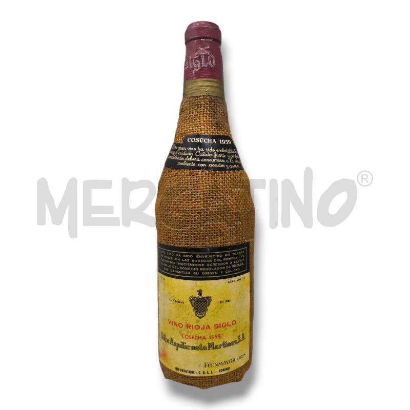 BOTTIGLIA VINO RIOJA SIGLO 1959 72 CL | Mercatino dell'Usato Rivoli 1