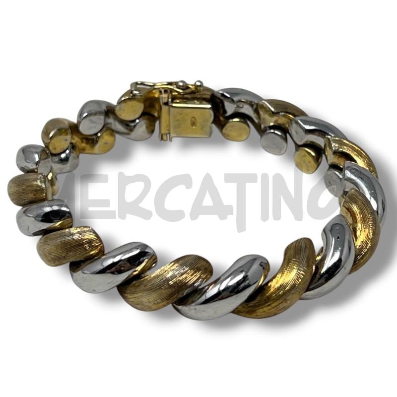 BRACCIALE ARG 835 ARGENTATO DORATO ONDE | Mercatino dell'Usato Rivoli 1