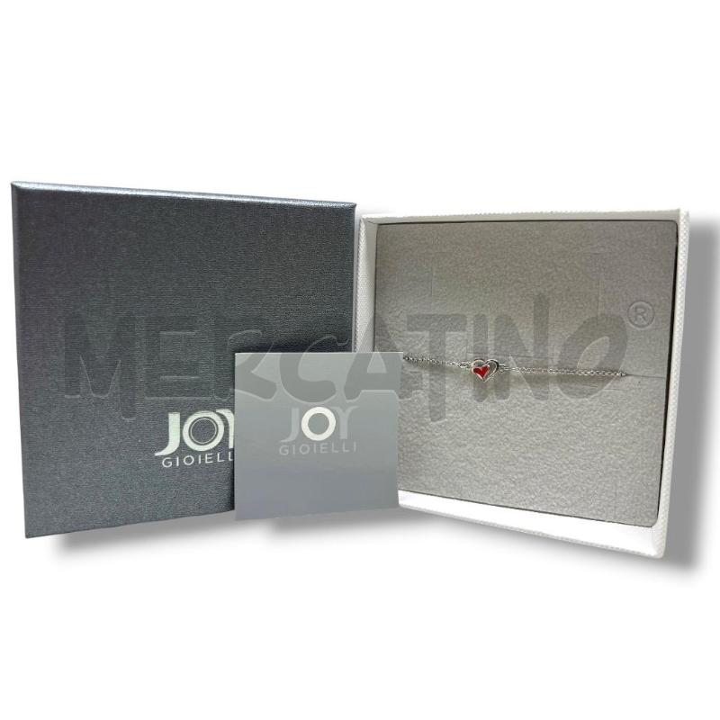 BRACCIALE JOY ARG 925 CUORE ROSSO SMALTATO | Mercatino dell'Usato Rivoli 1
