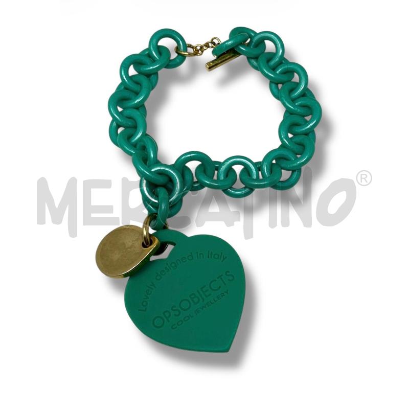 BRACCIALE OPS VERDE CATENA CUORE | Mercatino dell'Usato Rivoli 1
