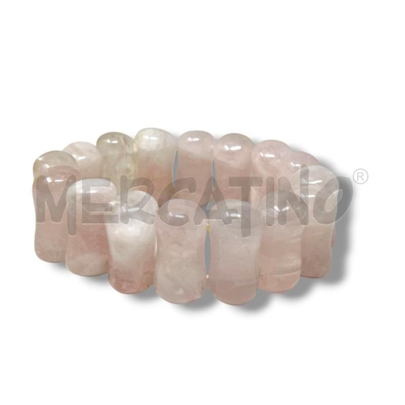 BRACCIALE QUARZO ROSA ELASTICO  | Mercatino dell'Usato Rivoli 1
