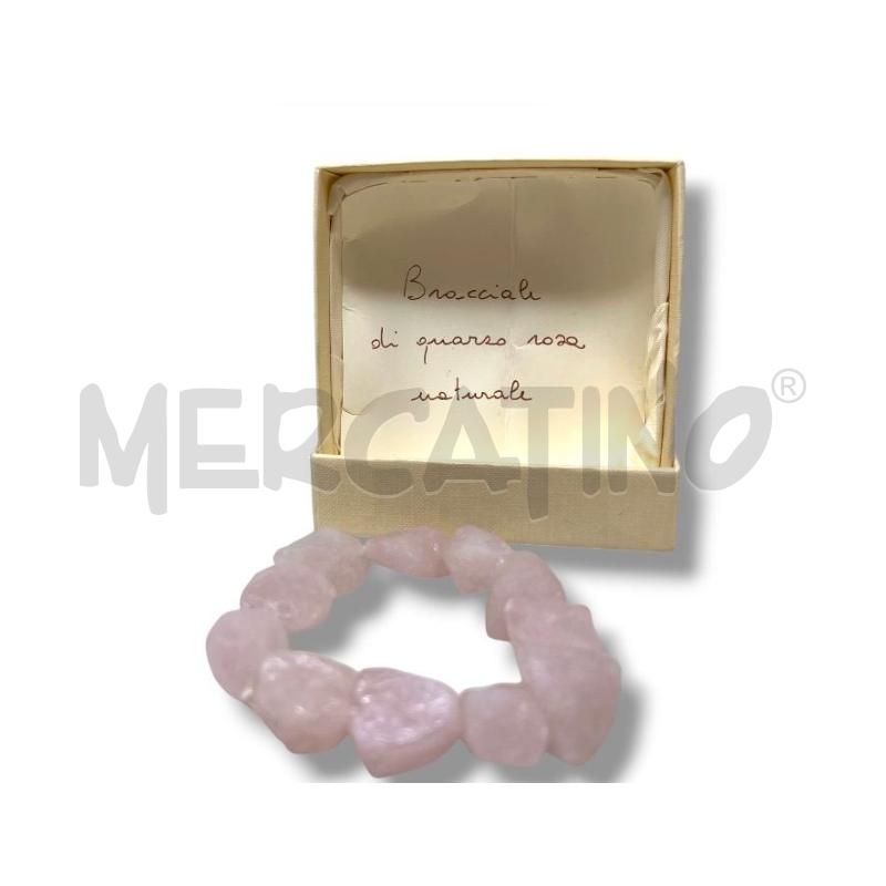 BRACCIALE QUARZO ROSA NATURALE | Mercatino dell'Usato Rivoli 2
