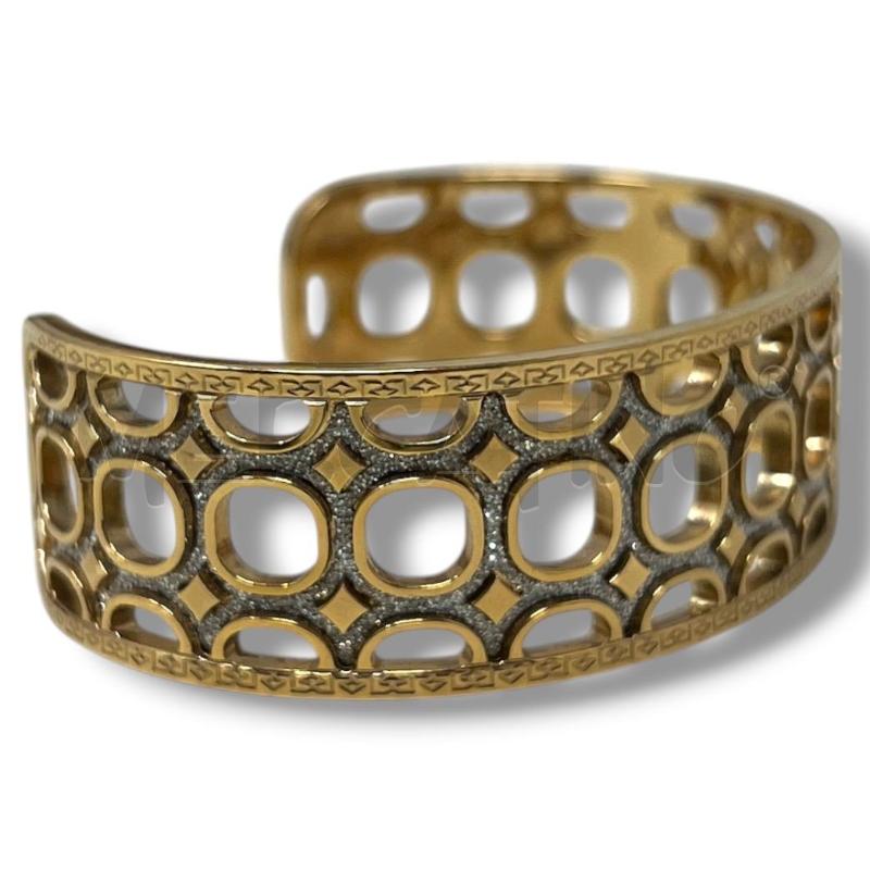 BRACCIALE REBECCA RIGIDO SEVENTIES DORATO GEOMETRIE | Mercatino dell'Usato Rivoli 2