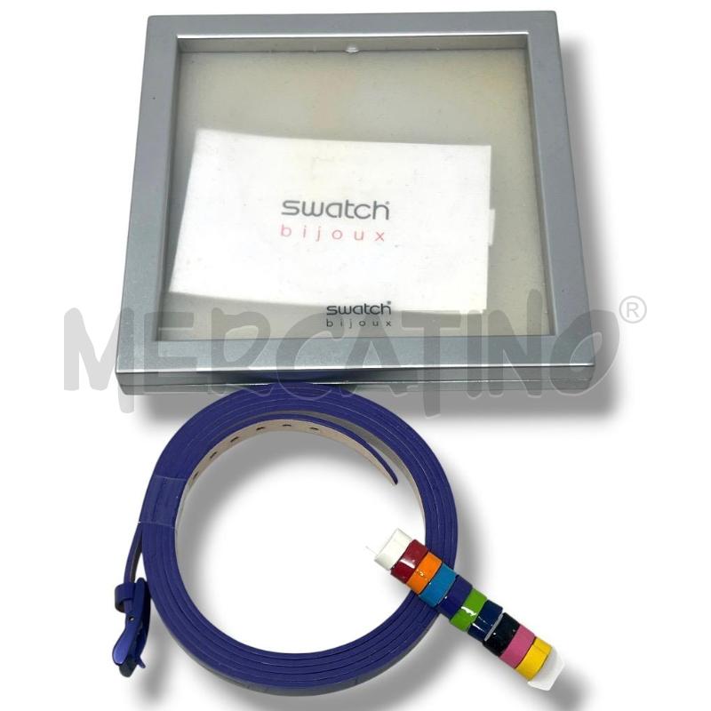 BRACCIALE SWATCH VIOLA CINTURINO FASCETTE COLOR  | Mercatino dell'Usato Rivoli 1